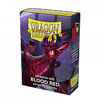 Dragon Shield Japanese Matte Sleeves - Blood Red 'Juusouken' (60 Sleeves)