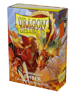 Dragon Shield Japanese size Dual Matte Sleeves - Ember (60 Sleeves)_boxshot