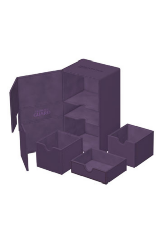 Ultimate Guard Twin Flip`n`Tray 200+ XenoSkin Monocolor Purple_boxshot