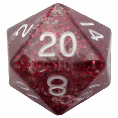 35mm Mega Acrylic D20 Ethereal Black with White Numbers_boxshot
