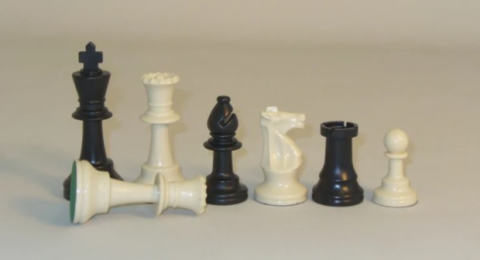 Chess (Pieces) Triple-Weight Tournament Chess Pieces with Double Queens (3.75` King)_boxshot