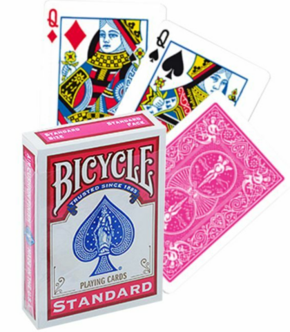 Bicycle Rider Standard poker cards (Fuchsia)_boxshot