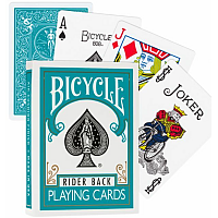Bicycle Rider Standard poker cards (Turquoise)