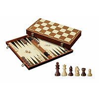 Chess Backgammon Checkers Set, field 45 mm (2510)