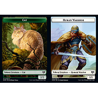 Cat // Human Warrior (Foil) [Token]