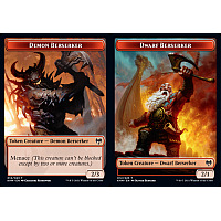 Demon Berserker // Dwarf Berserker (Foil) [Token]