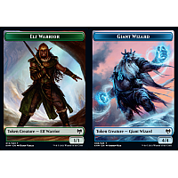 Elf Warrior // Giant Wizard (Foil) [Token]