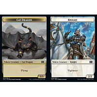 Cat Dragon // Knight (Foil) [Token]