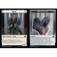 Monk // Emblem - Wrenn and Six (Foil) [Token]