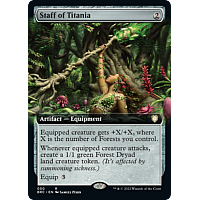 Staff of Titania (Foil) (Extended Art)