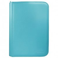 UP - Vivid:  4-Pocket Zippered PRO-Binder - Light Blue