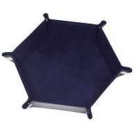 Six sided Folding Dice Tray - Blue/Purple