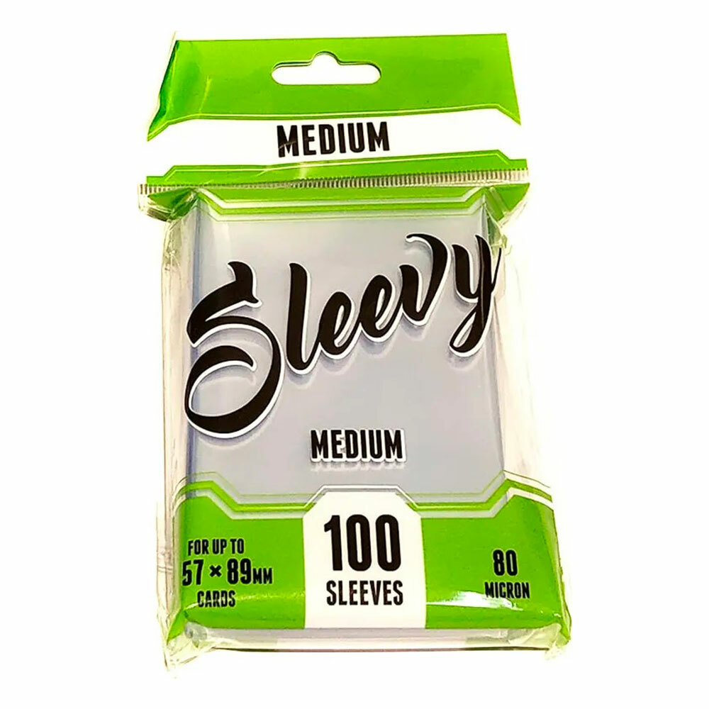 Sleevy MEDIUM – Clear/klara (100 sleeves for 57x89 mm cards) :: Dragon's  Lair
