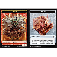 Goblin // Emblem - Serra the Benevolent [Token]